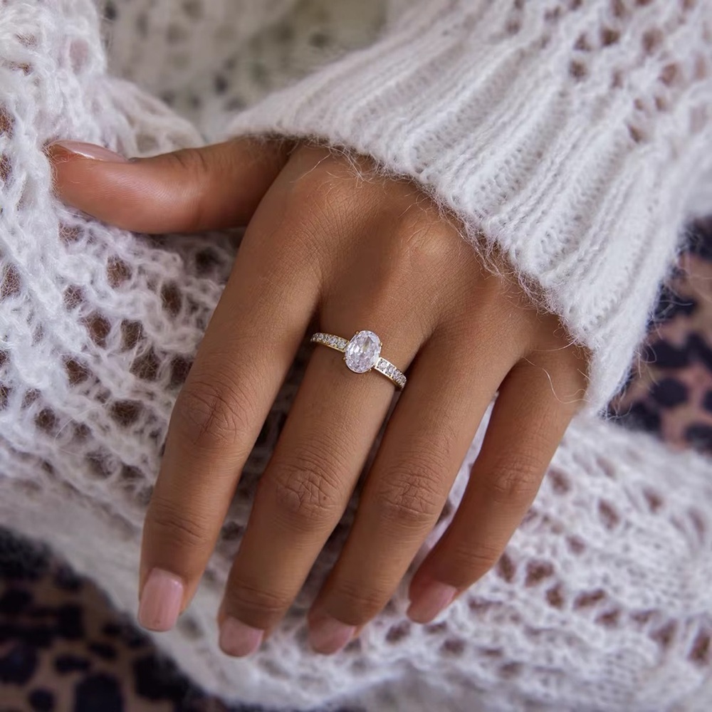SIZE 8 | 18K Gold Plated Cubic Zirconia Ring